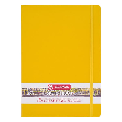 Talens Art Creation Sketch Book rajz- és vázlatfüzet, 140 g, 80 lap - A4, aranysárga