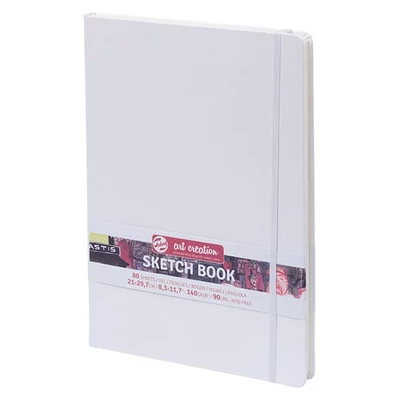 Talens Art Creation Sketch Book rajz- és vázlatfüzet, 140 g, 80 lap - A4, fehér