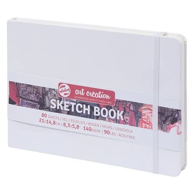 Talens Art Creation Sketch Book rajz- és vázlatfüzet, 140 g, 80 lap - A5 fekvő, fehér