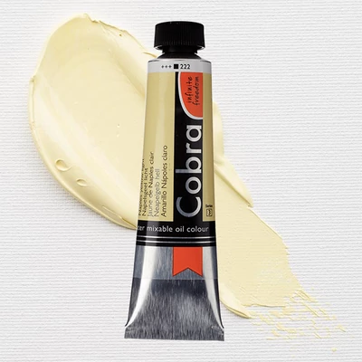 Talens Cobra vizes olajfesték, 40 ml - 222, naples yellow light