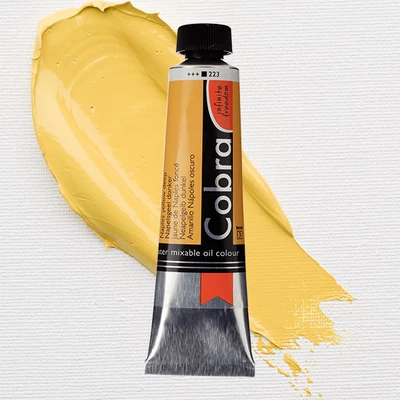 Talens Cobra vizes olajfesték, 40 ml - 223, naples yellow deep