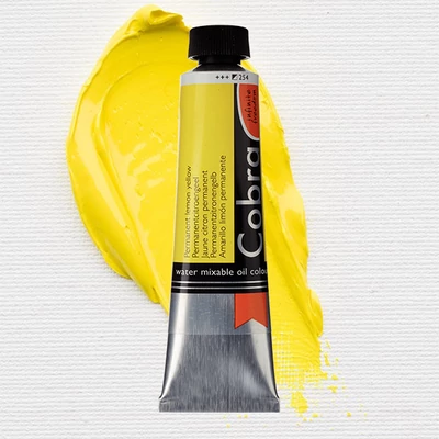 Talens Cobra vizes olajfesték, 40 ml - 254, permanent lemon yellow