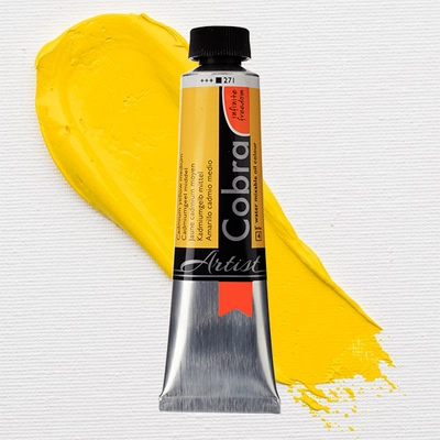 Talens Cobra vizes olajfesték, 40 ml - 271, cadmium yellow medium