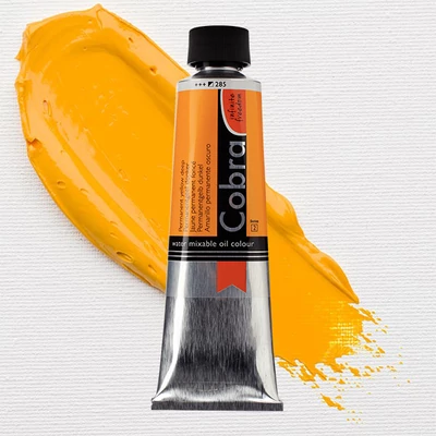 Talens Cobra vizes olajfesték, 40 ml - 285, permanent yellow deep