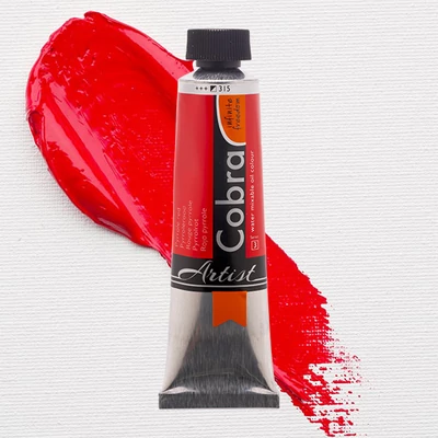 Talens Cobra vizes olajfesték, 40 ml - 315, pyrrole red
