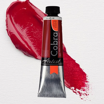 Talens Cobra vizes olajfesték, 40 ml - 318, carmine