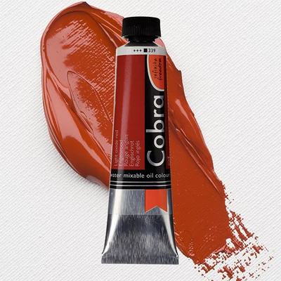 Talens Cobra vizes olajfesték, 40 ml - 339, light oxide red