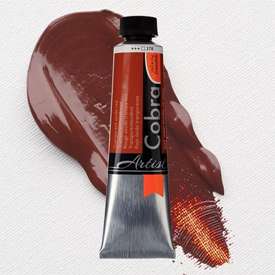 Talens Cobra vizes olajfesték, 40 ml - 378, transparent oxide red