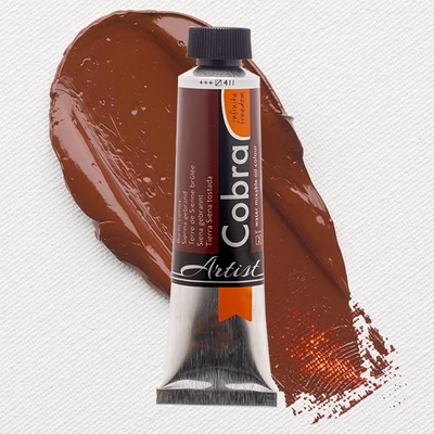 Talens Cobra vizes olajfesték, 40 ml - 411, burnt sienna