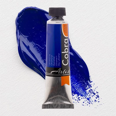 Talens Cobra vizes olajfesték, 40 ml - 504, ultramarine