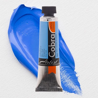 Talens Cobra vizes olajfesték, 40 ml - 517, king's blue