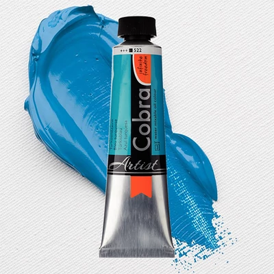 Talens Cobra vizes olajfesték, 40 ml - 522, turquoise blue