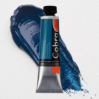 Talens Cobra vizes olajfesték, 40 ml - 565, phthalo turquoise blue