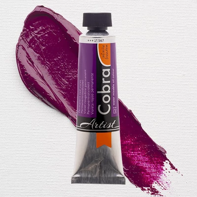 Talens Cobra vizes olajfesték, 40 ml - 567, permanent red violet