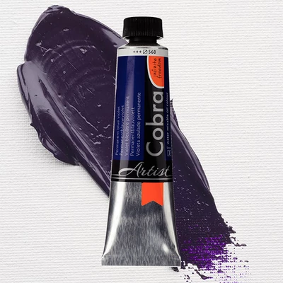 Talens Cobra vizes olajfesték, 40 ml - 568, permanent blue violet