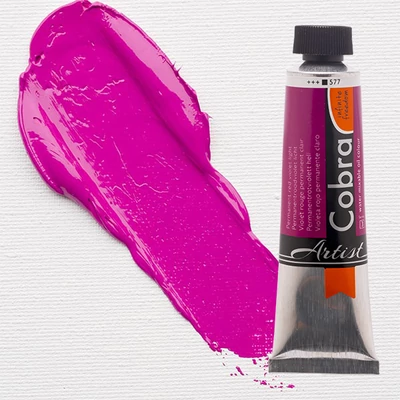 Talens Cobra vizes olajfesték, 40 ml - 577, permanent red violet light