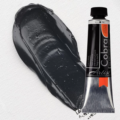 Talens Cobra vizes olajfesték, 40 ml - 701, ivory black