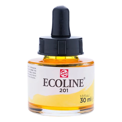 Talens Ecoline folyékony akvarell festék, 30 ml - 201, light yellow