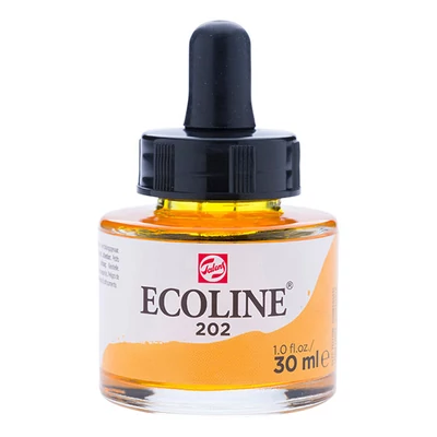 Talens Ecoline folyékony akvarell festék, 30 ml - 202, deep yellow