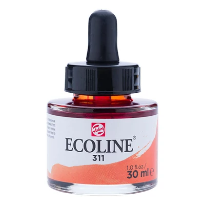 Talens Ecoline folyékony akvarell festék, 30 ml - 311, vermilion