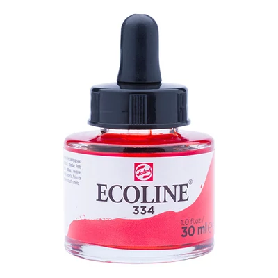 Talens Ecoline folyékony akvarell festék, 30 ml - 334, scarlet