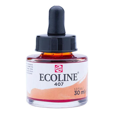 Talens Ecoline folyékony akvarell festék, 30 ml - 407, deep ochre