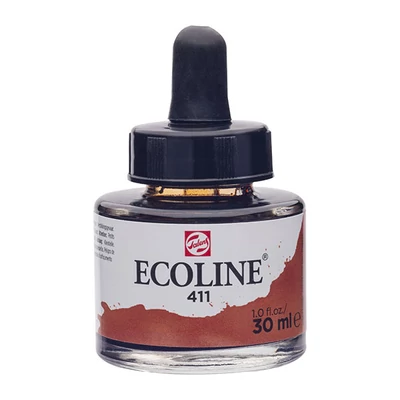 Talens Ecoline folyékony akvarell festék, 30 ml - 411, burnt sienna