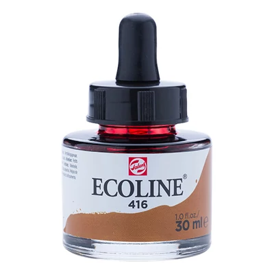 Talens Ecoline folyékony akvarell festék, 30 ml - 416, sepia