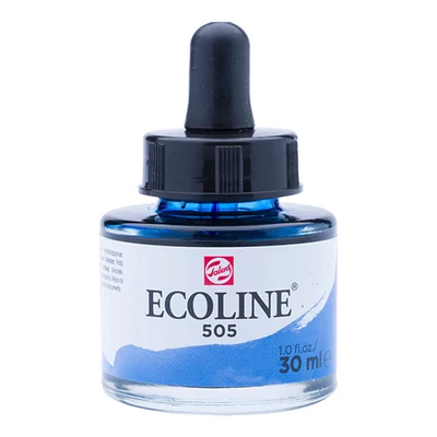 Talens Ecoline folyékony akvarell festék, 30 ml - 505, ultramarine light