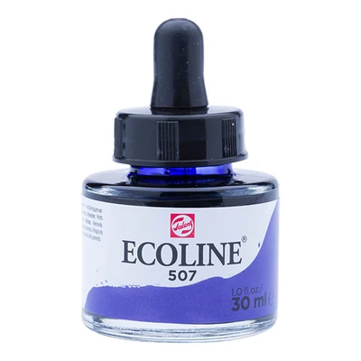 Talens Ecoline folyékony akvarell festék, 30 ml - 507, ultramarine violet