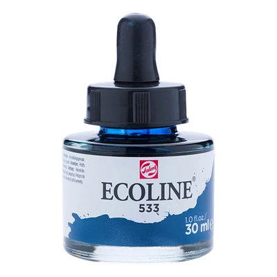Talens Ecoline folyékony akvarell festék, 30 ml - 533, indigo
