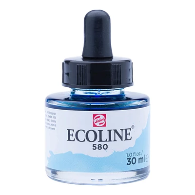 Talens Ecoline folyékony akvarell festék, 30 ml - 580, pastel blue