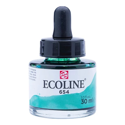Talens Ecoline folyékony akvarell festék, 30 ml - 654, fir green