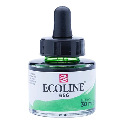 Talens Ecoline folyékony akvarell festék, 30 ml - 656, forest green