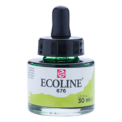 Talens Ecoline folyékony akvarell festék, 30 ml - 676, grass green
