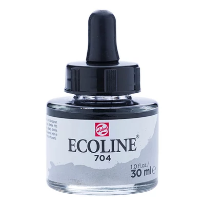 Talens Ecoline folyékony akvarell festék, 30 ml - 704, grey