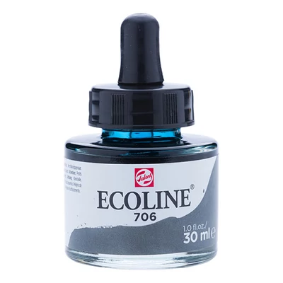 Talens Ecoline folyékony akvarell festék, 30 ml - 706, deep grey