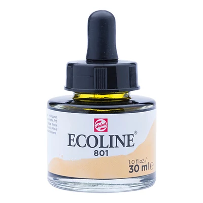 Talens Ecoline folyékony akvarell festék, 30 ml - 801, gold