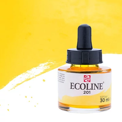 Talens Ecoline folyékony akvarell festék, 30 ml - 201, light yellow