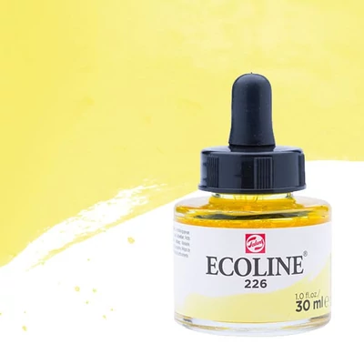 Talens Ecoline folyékony akvarell festék, 30 ml - 226, pastel yellow