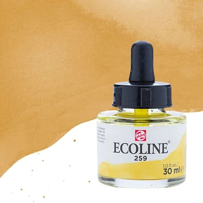 Talens Ecoline folyékony akvarell festék, 30 ml - 259, sand yellow