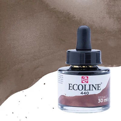 Talens Ecoline folyékony akvarell festék, 30 ml - 440, sepia deep