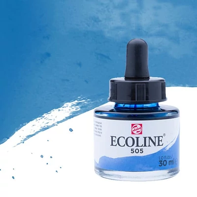 Talens Ecoline folyékony akvarell festék, 30 ml - 505, ultramarine light