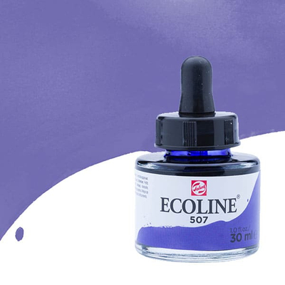 Talens Ecoline folyékony akvarell festék, 30 ml - 507, ultramarine violet