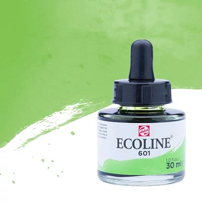 Talens Ecoline folyékony akvarell festék, 30 ml - 601, light green