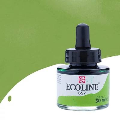 Talens Ecoline folyékony akvarell festék, 30 ml - 657, bronze green