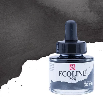 Talens Ecoline folyékony akvarell festék, 30 ml - 700, black