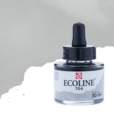 Talens Ecoline folyékony akvarell festék, 30 ml - 704, grey