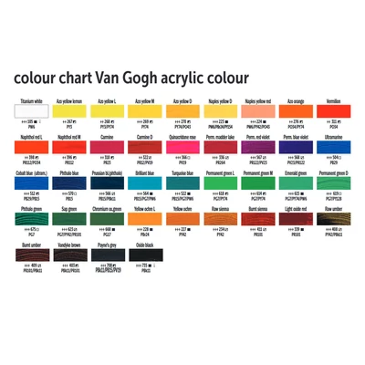 Talens Van Gogh akrilfesték, 40 ml - különféle színekben