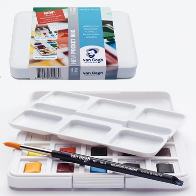 Talens Van Gogh akvarellfesték készlet - 12 db